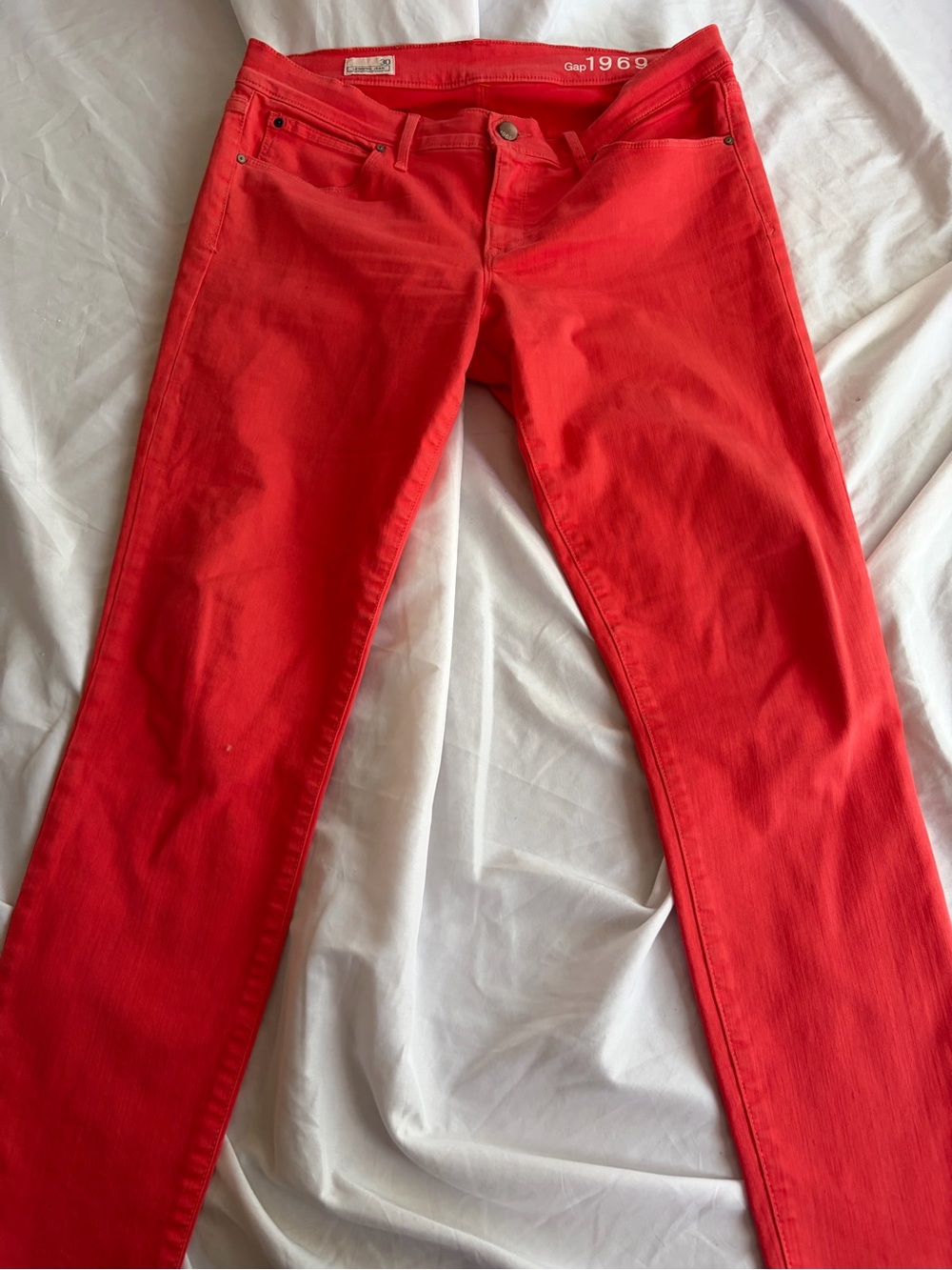 GAP Orange Legging Jeans Skinny Stretch Women's Size 30